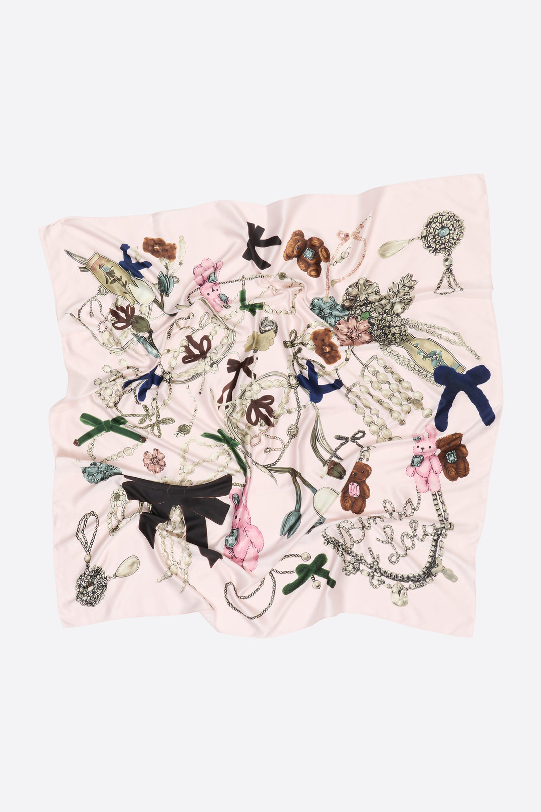 Light pink jewels scarf