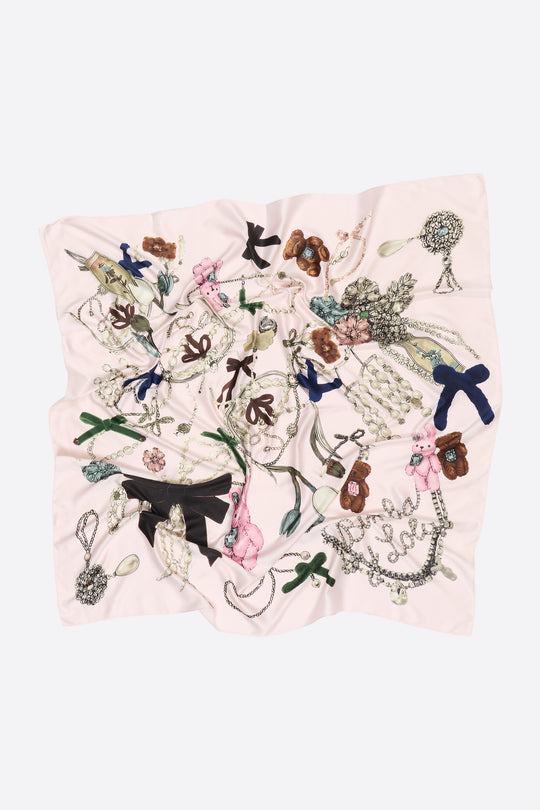 Light pink jewels scarf