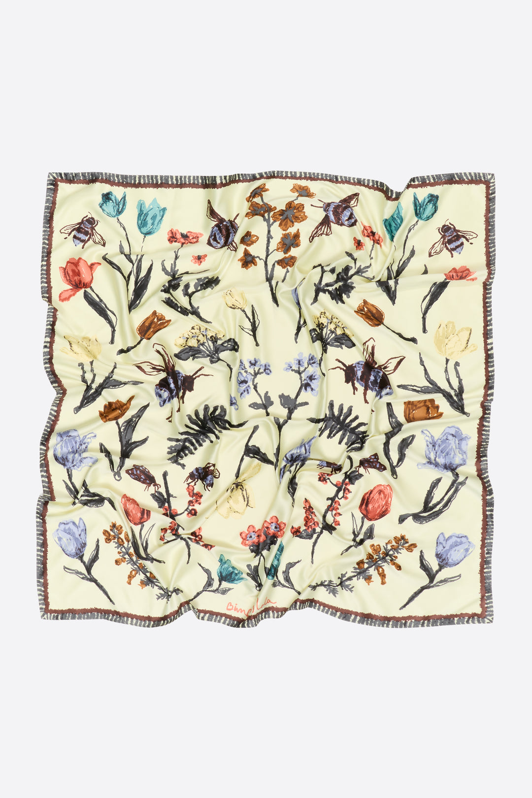 Flowers and bees scarf