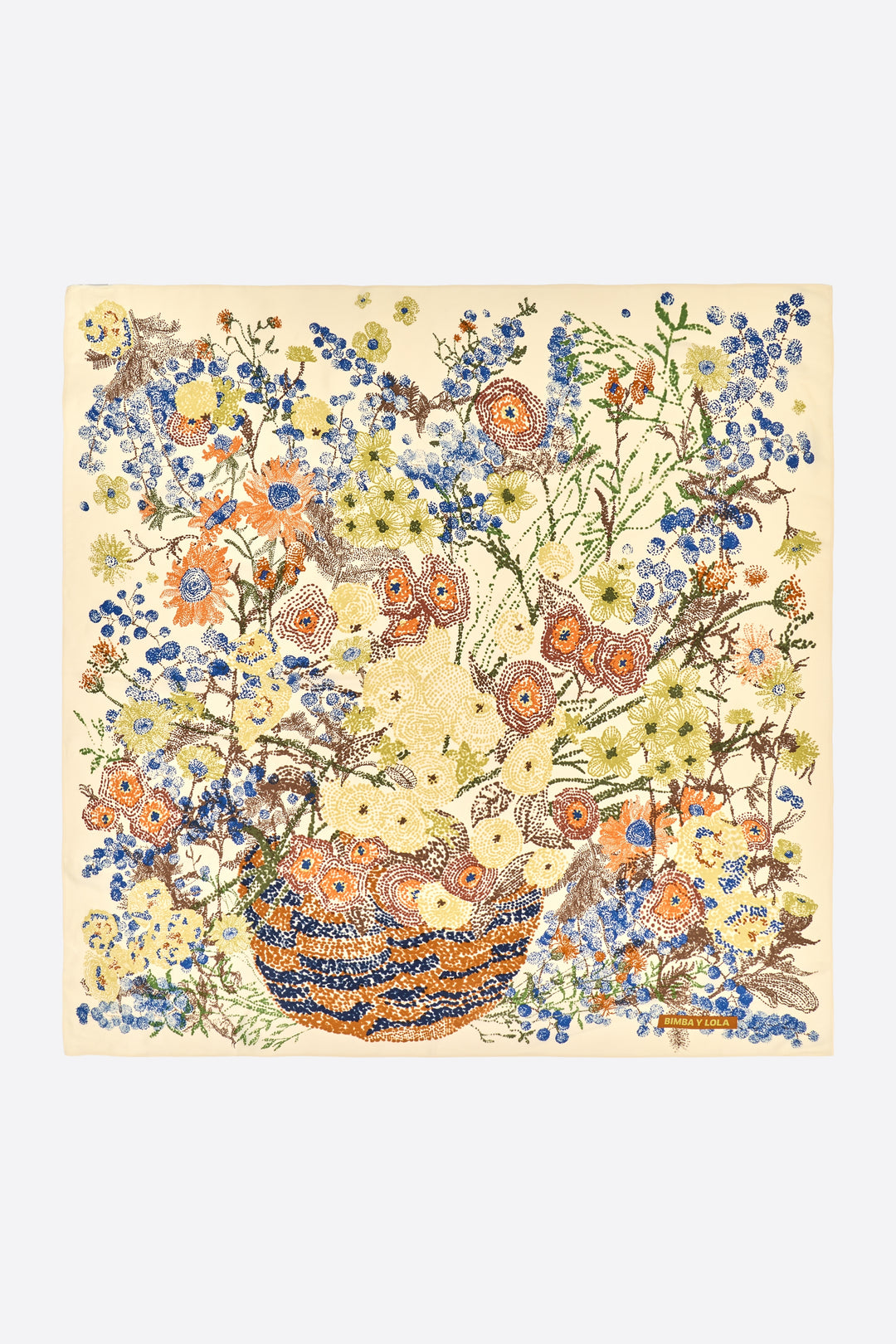 Wild pointillism basket scarf
