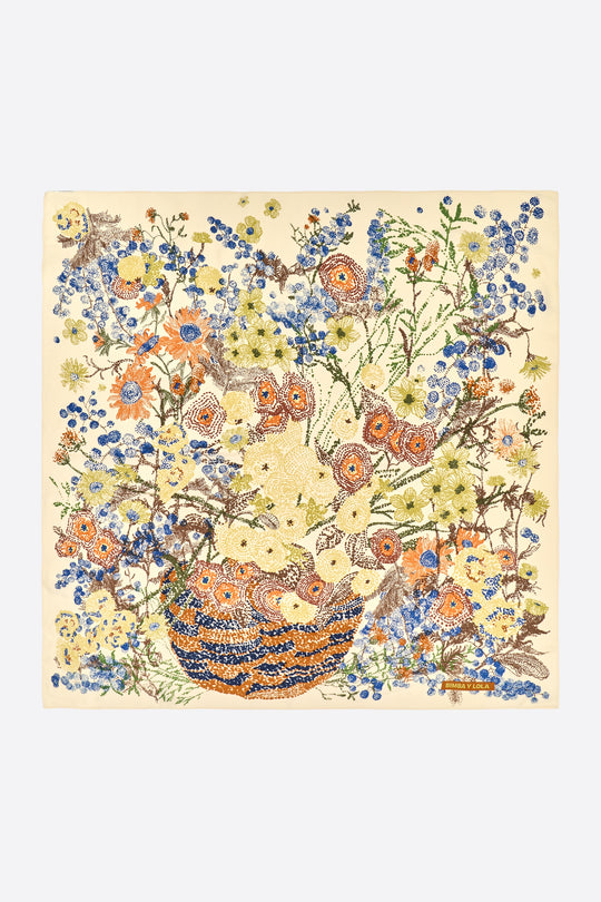Wild pointillism basket scarf
