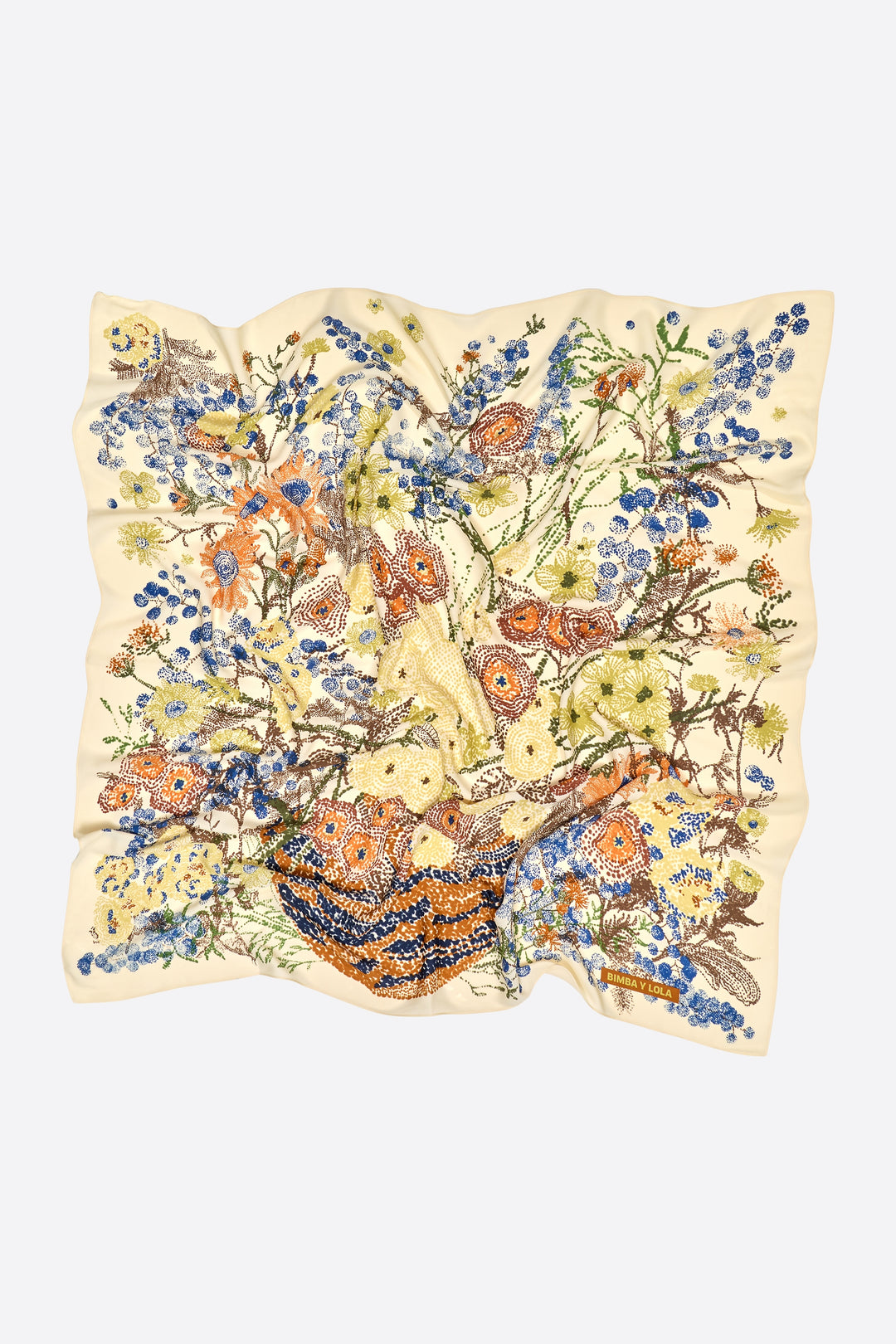 Wild pointillism basket scarf