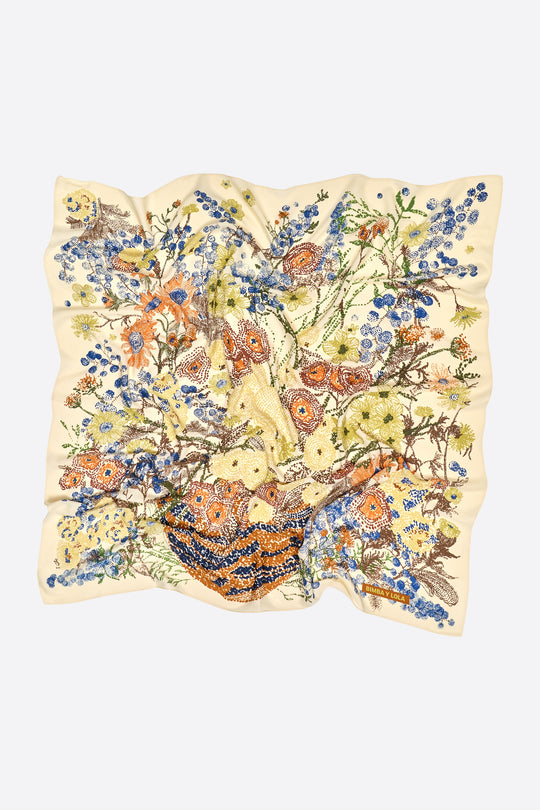 Wild pointillism basket scarf