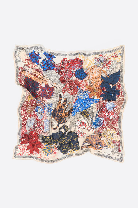 Sand arabesque print scarf