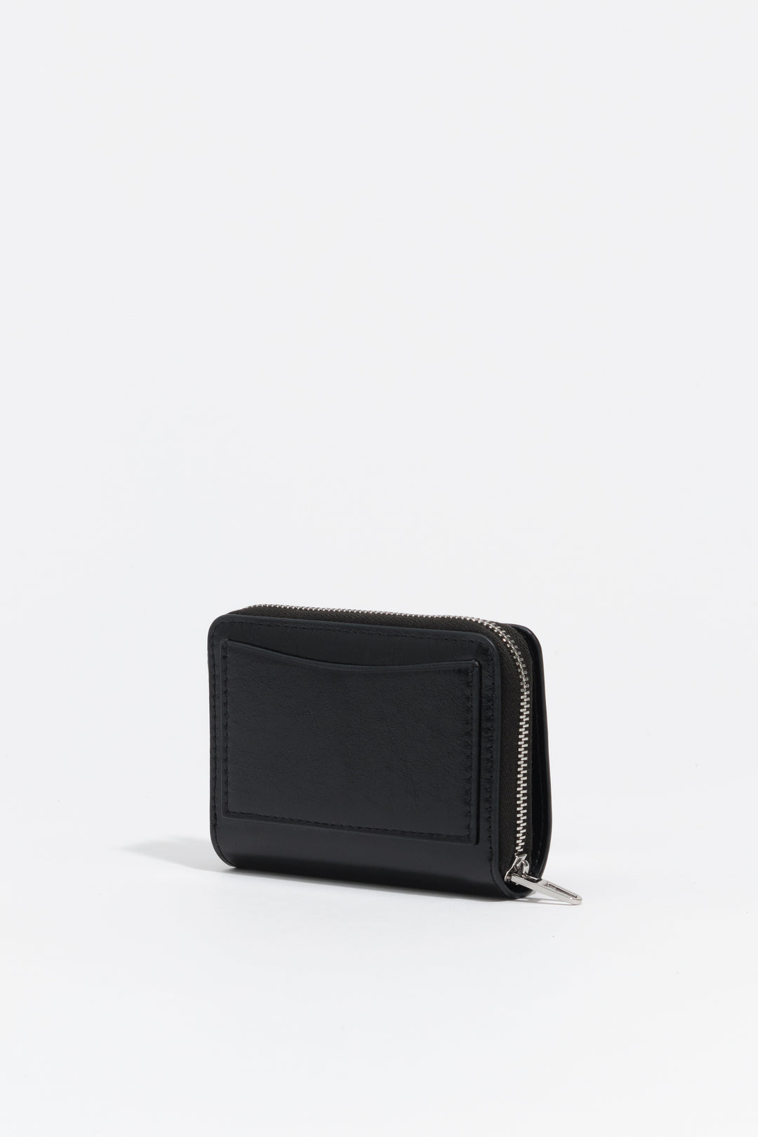 Black leather flap purse