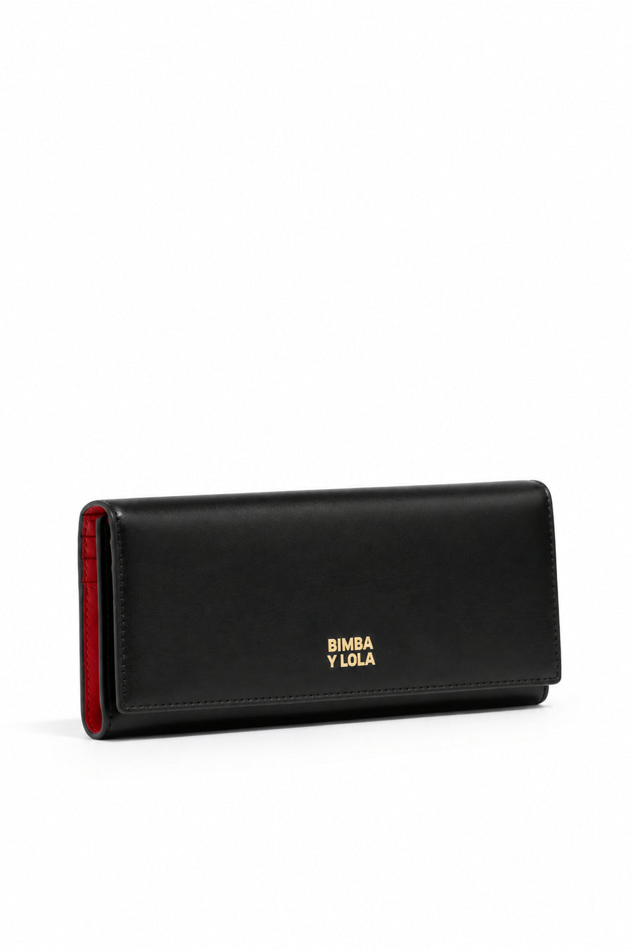 Black leather continental wallet