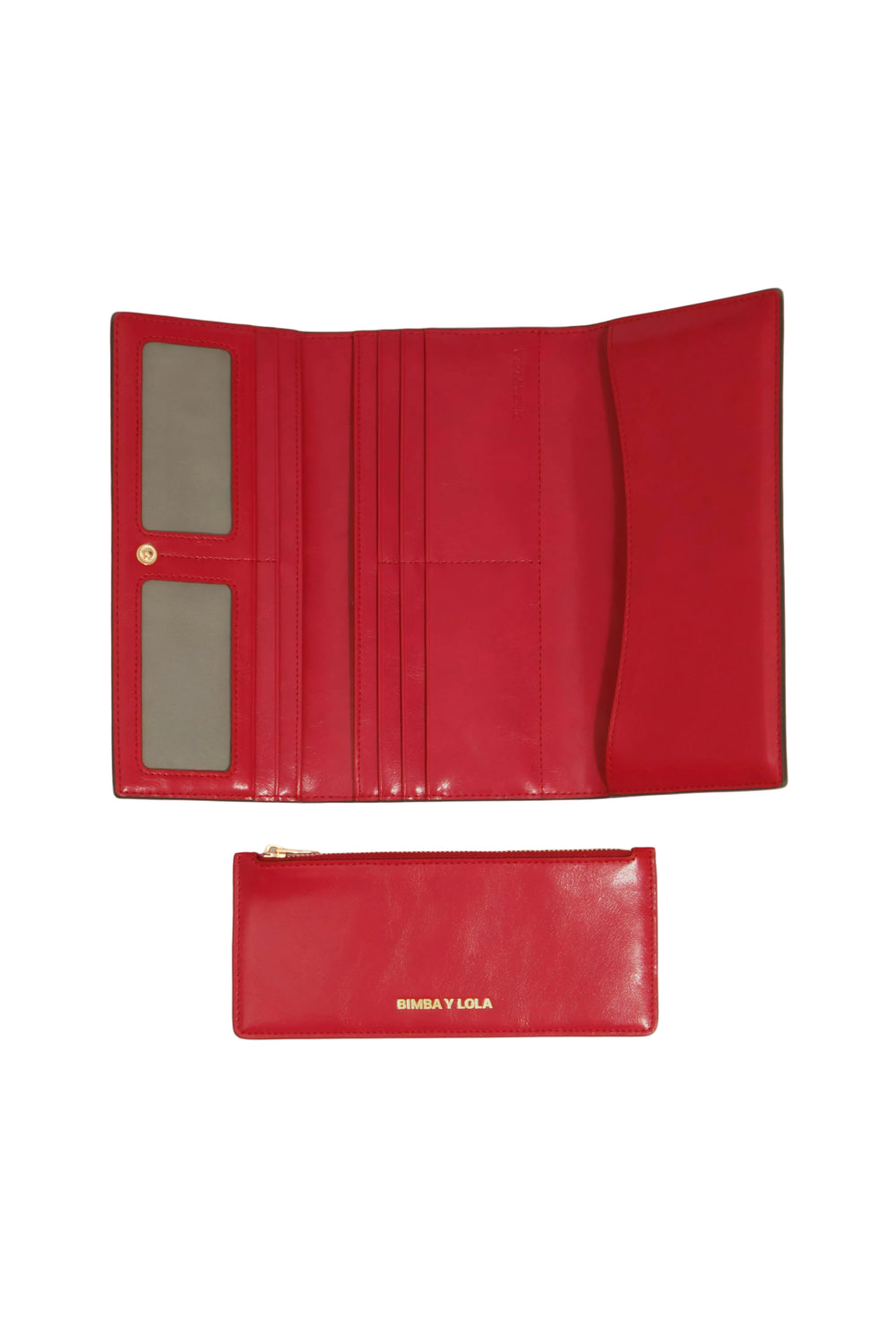 Black leather continental wallet