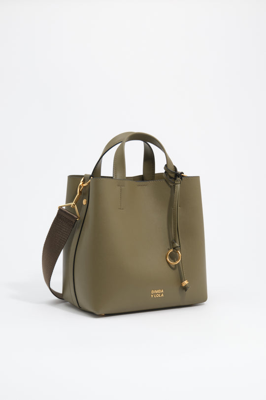 Large cactus leather Chihuahua bag