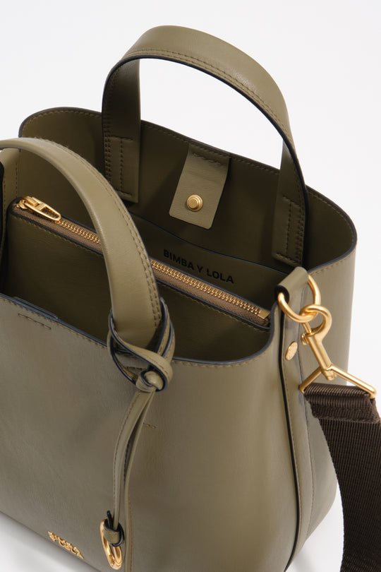 Large cactus leather Chihuahua bag