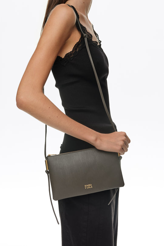 Small elephant leather clutch bag