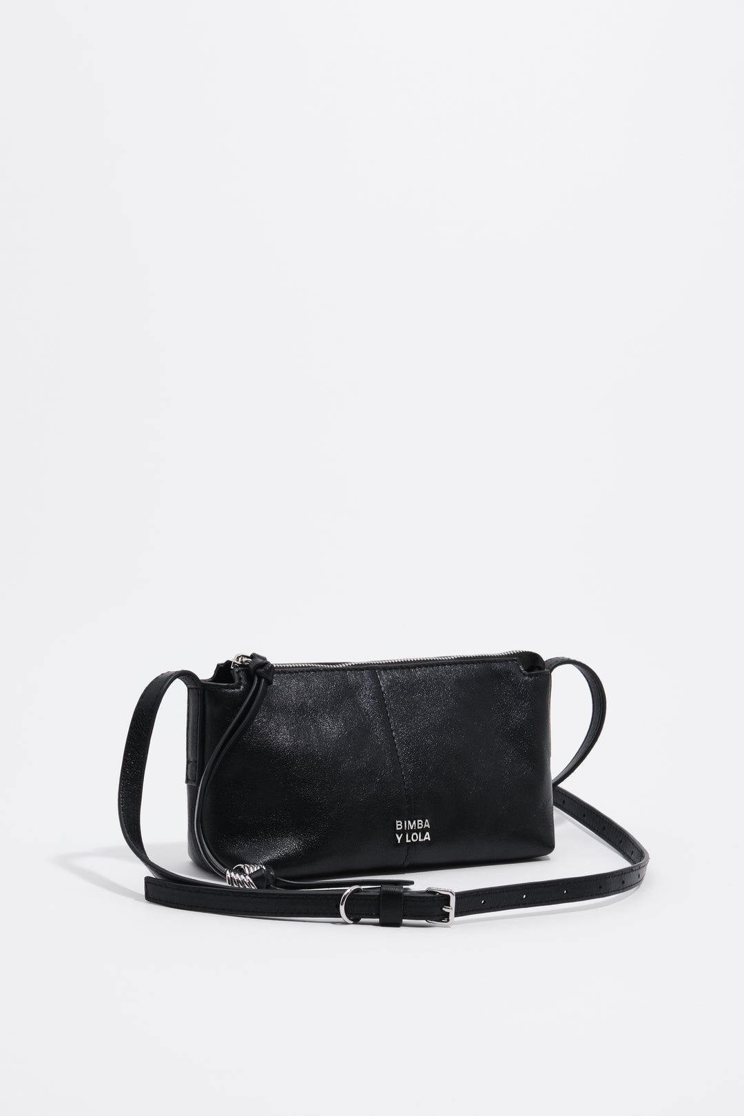 Black leather mini bag