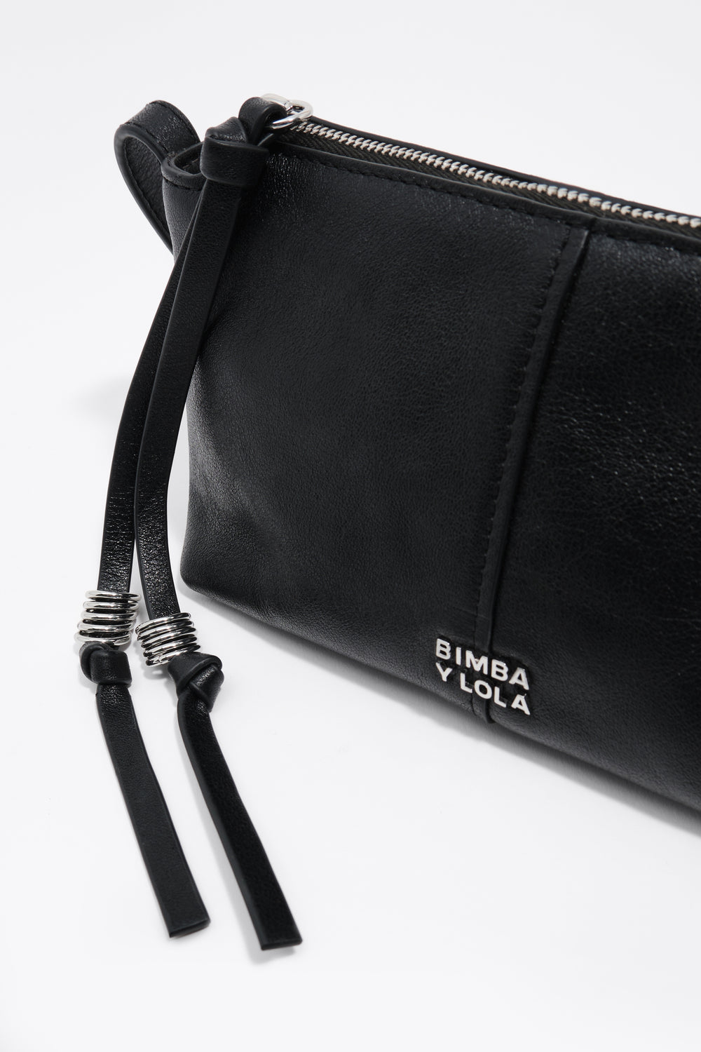 Black leather mini bag