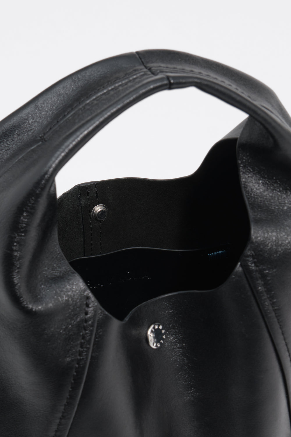 Small black leather Paper bag
