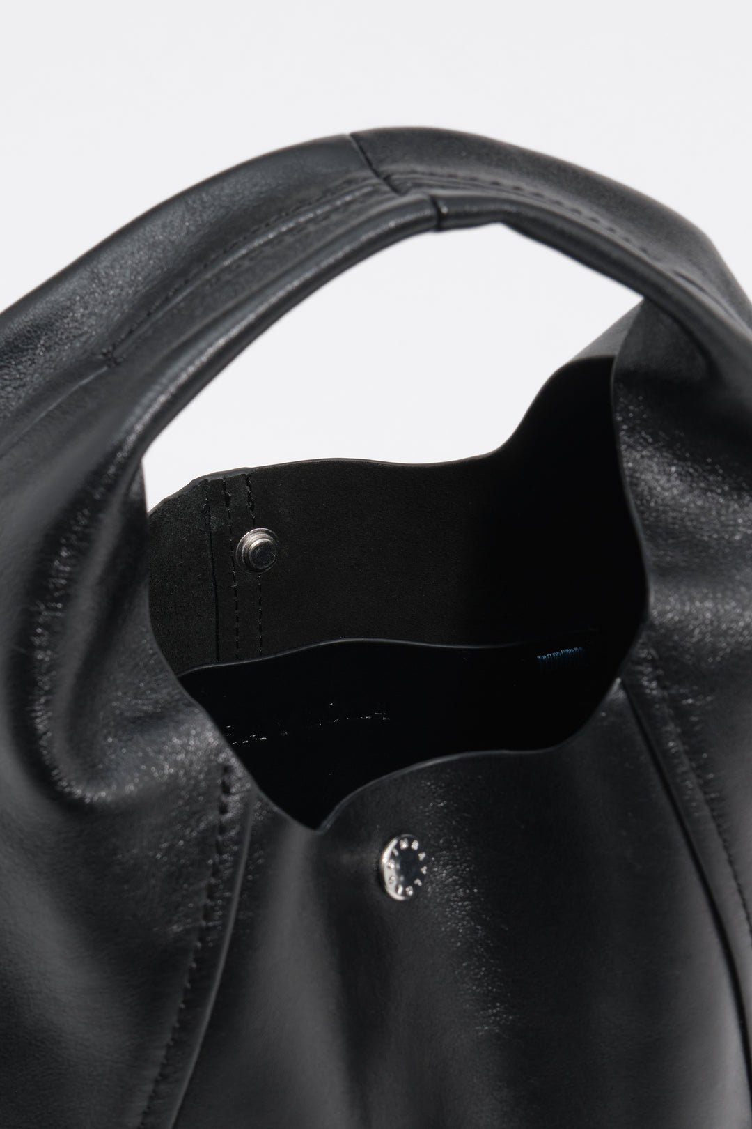 Small black leather Paper bag