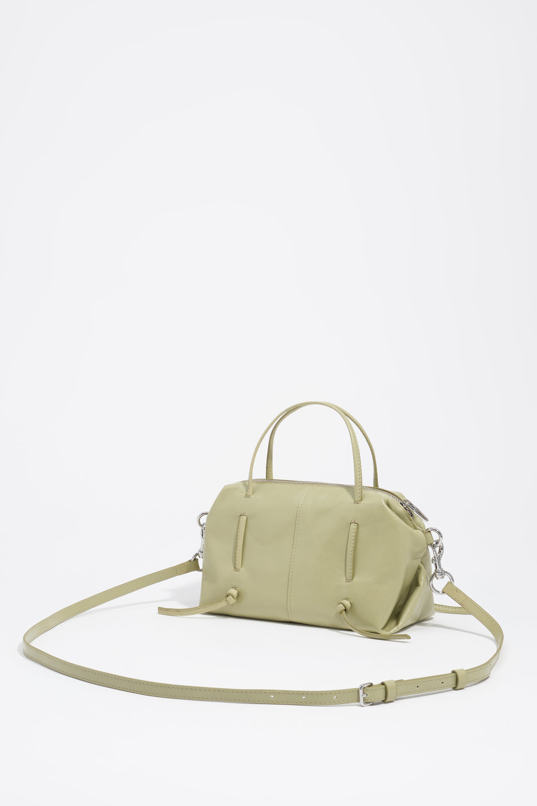 Mini pastel green leather Lolita bag