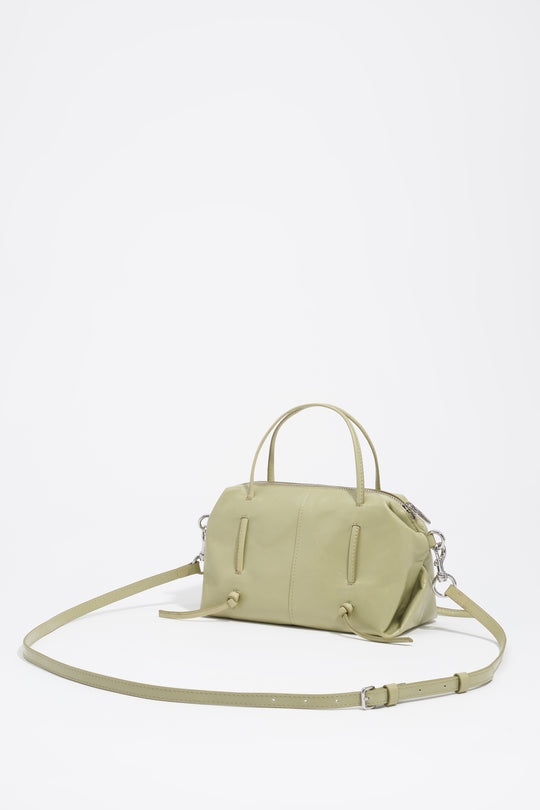 Mini pastel green leather Lolita bag