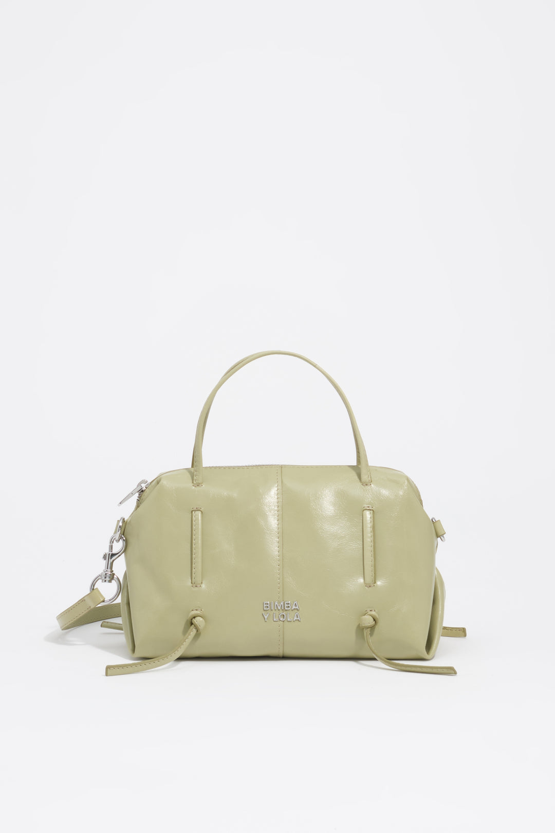 Mini pastel green leather Lolita bag