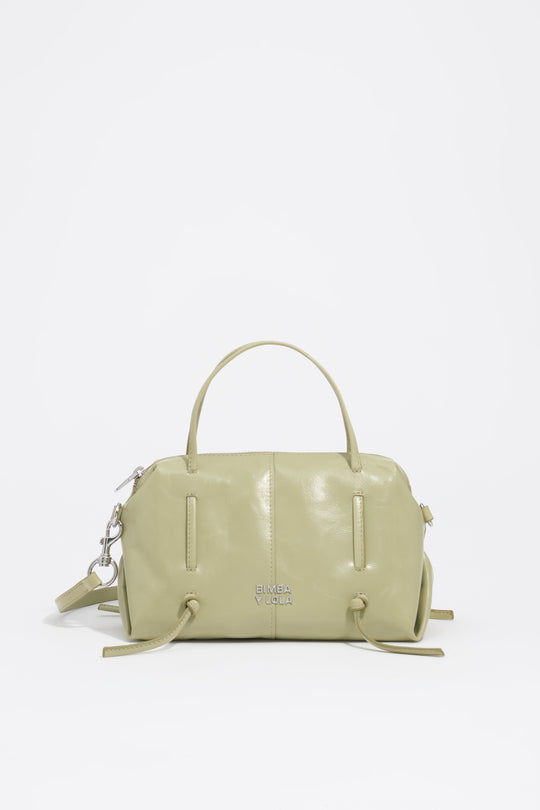 Mini pastel green leather Lolita bag