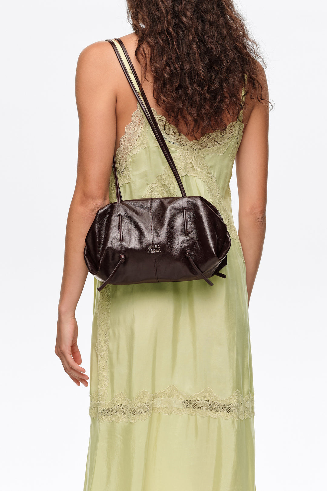 Burgundy leather Lolita bag