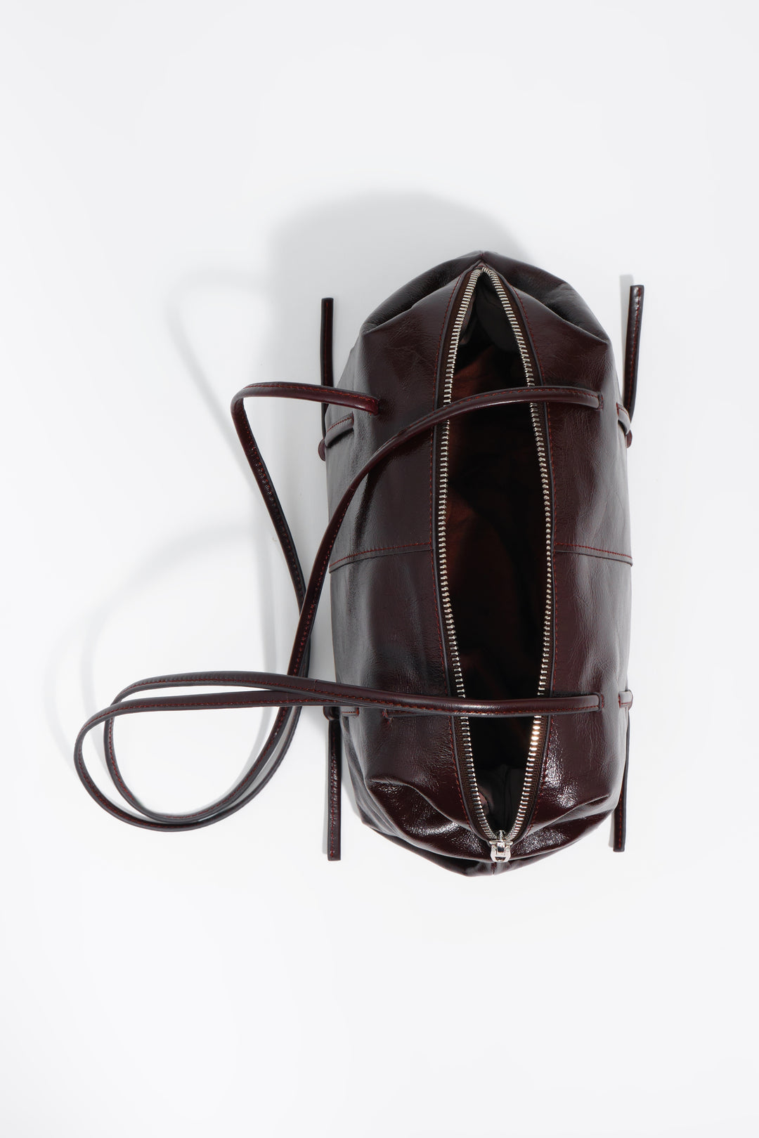 Burgundy leather Lolita bag