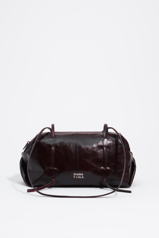 Burgundy leather Lolita bag