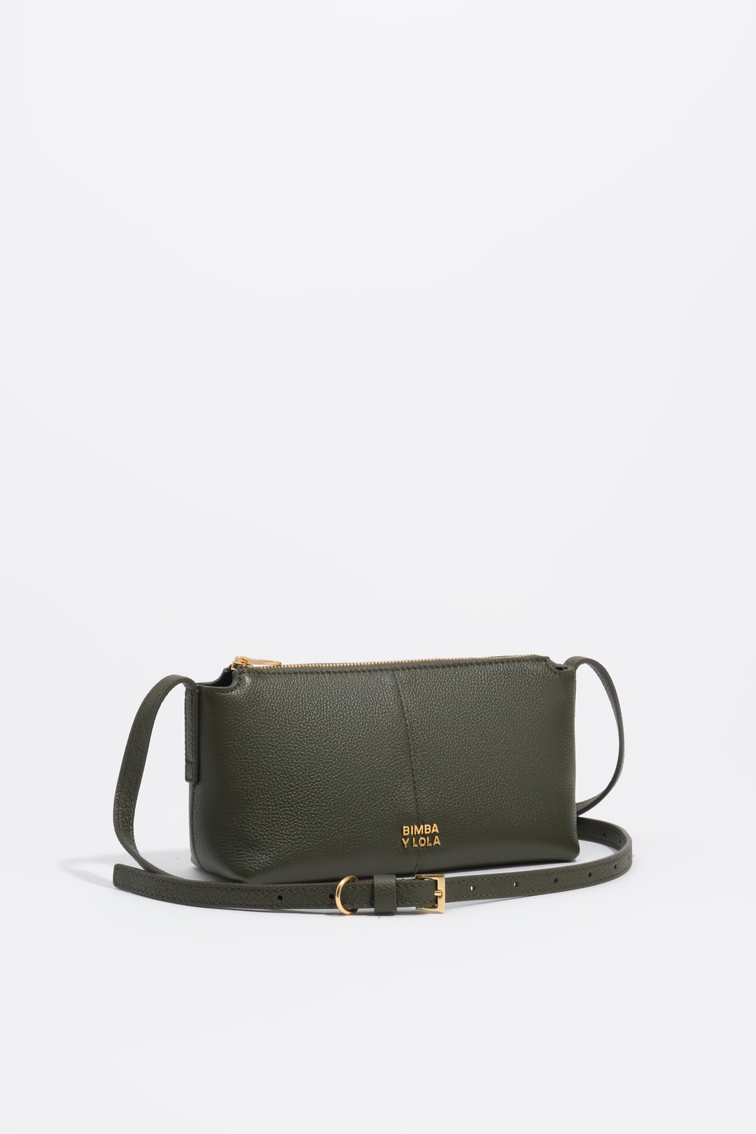 Dark green leather mini bag