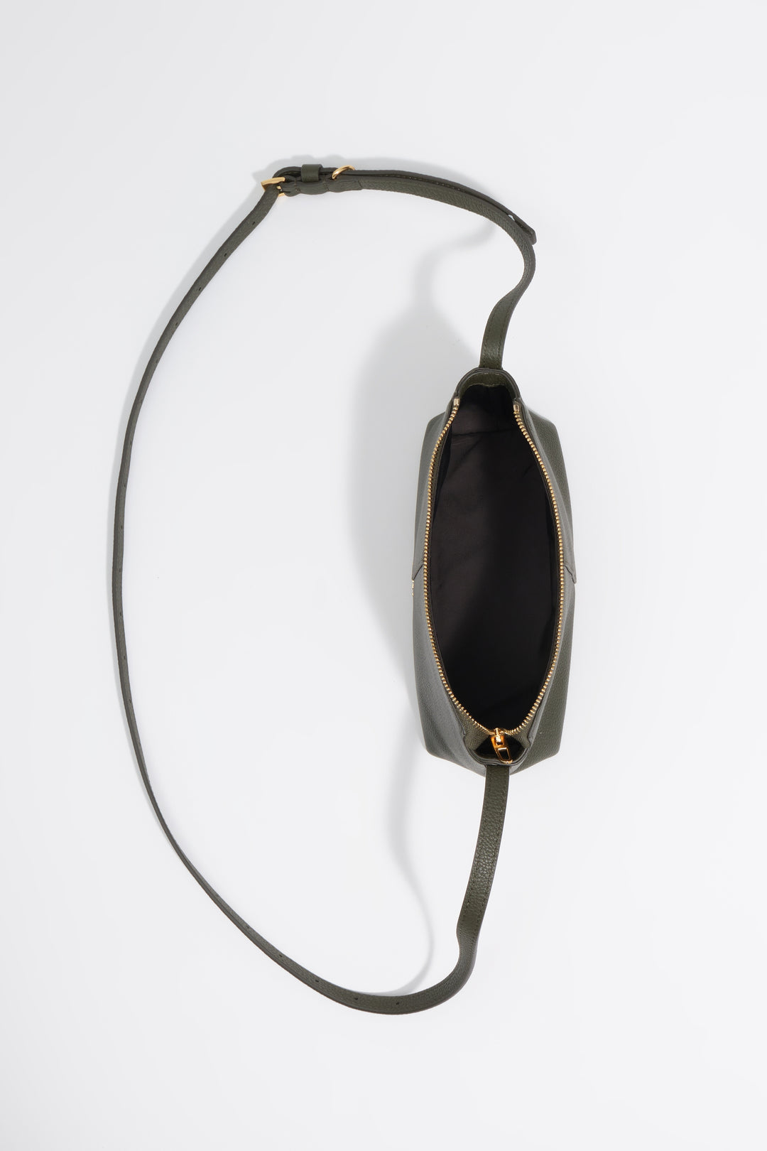 Dark green leather mini bag