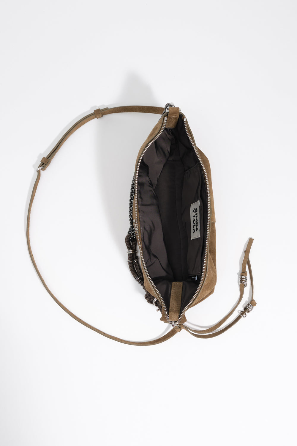 Medium olive suede Madrid bag
