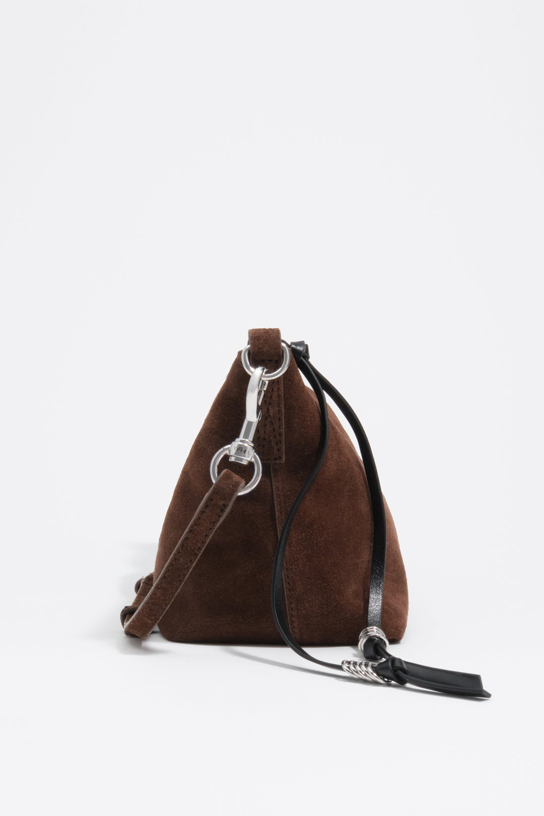 Medium coffee suede Madrid bag