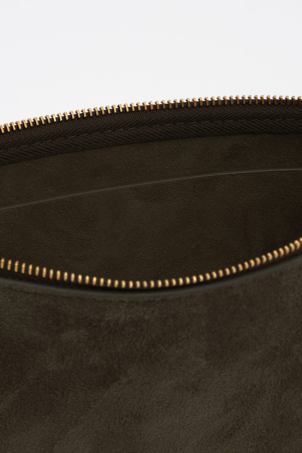 Small fango suede clutch bag