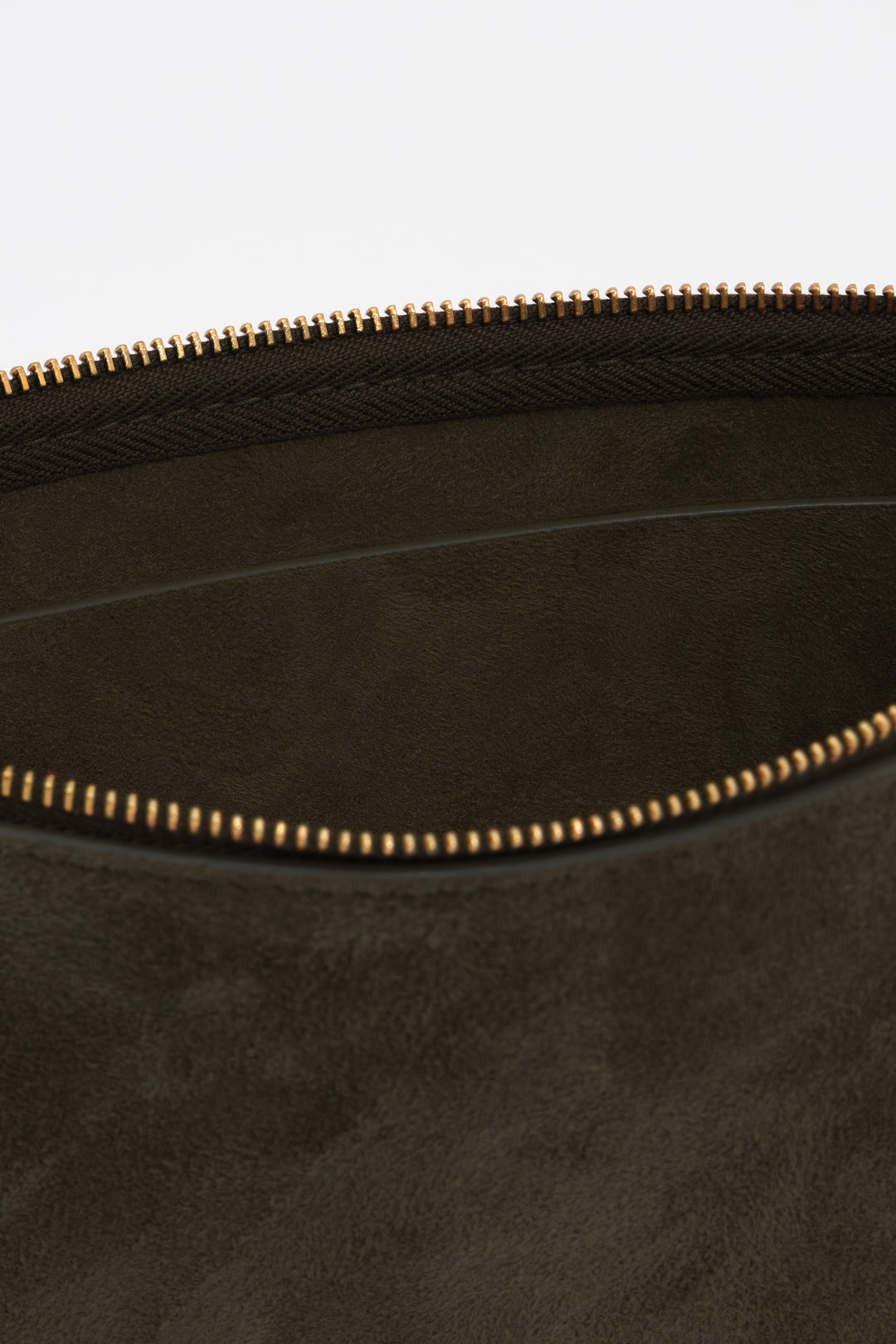 Small fango suede clutch bag