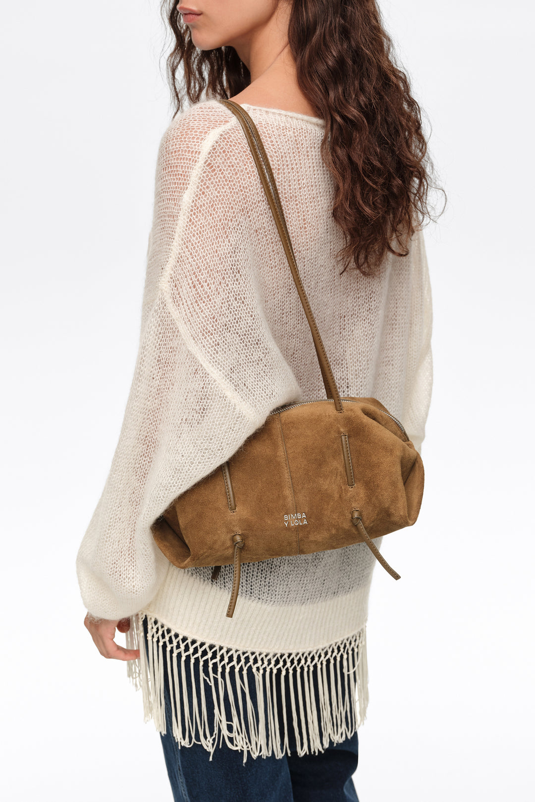 Olive suede Lolita bag