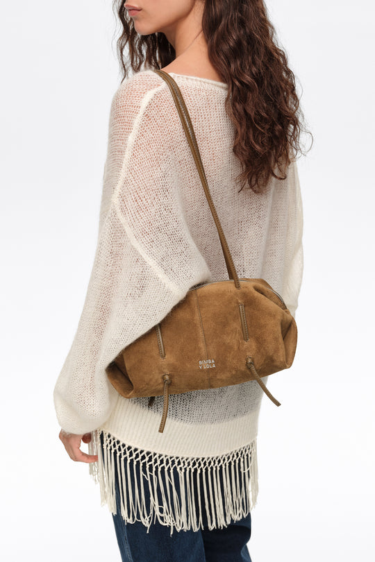 Olive suede Lolita bag