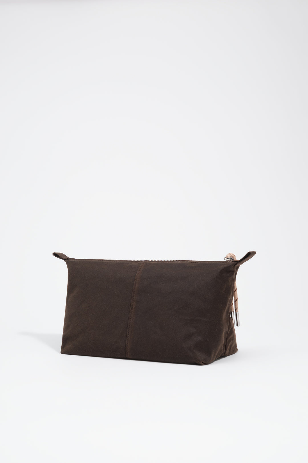 Large dark brown coated make-up case