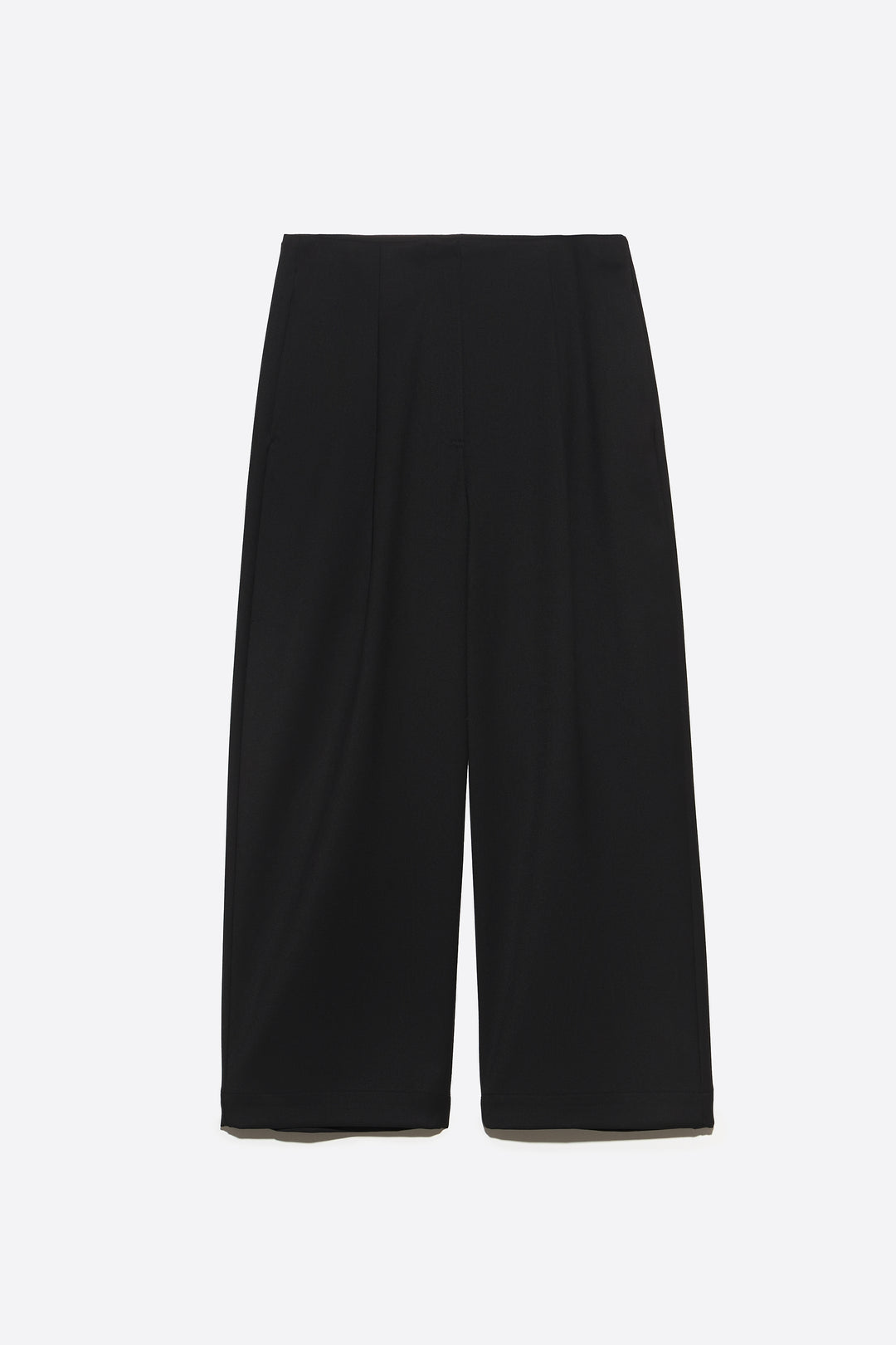 Long black darted trousers
