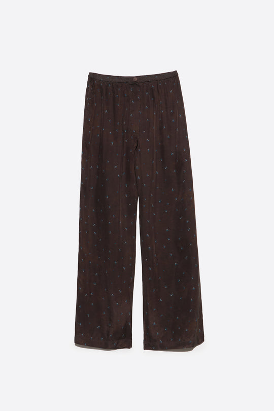 Romantic Sweet blue floral fluid jogger trousers