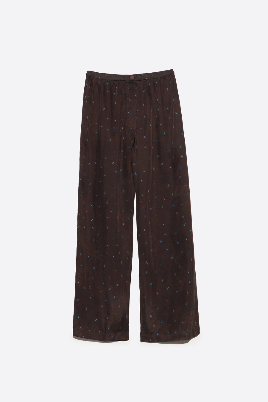 Romantic Sweet blue floral fluid jogger trousers