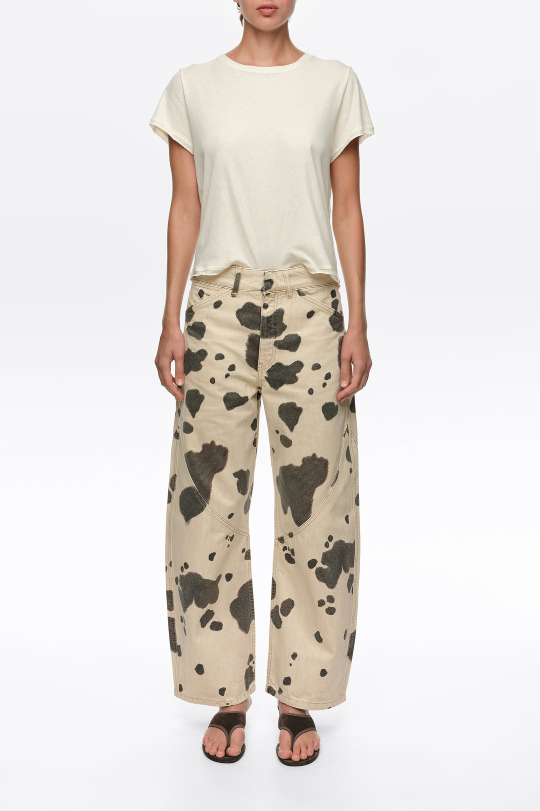BARREL- Pony denim 5-pocket trousers