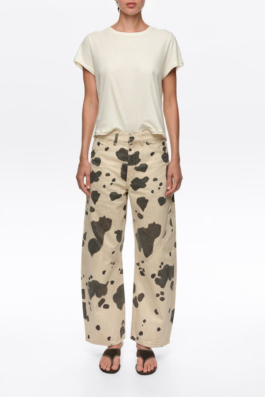 BARREL- Pony denim 5-pocket trousers