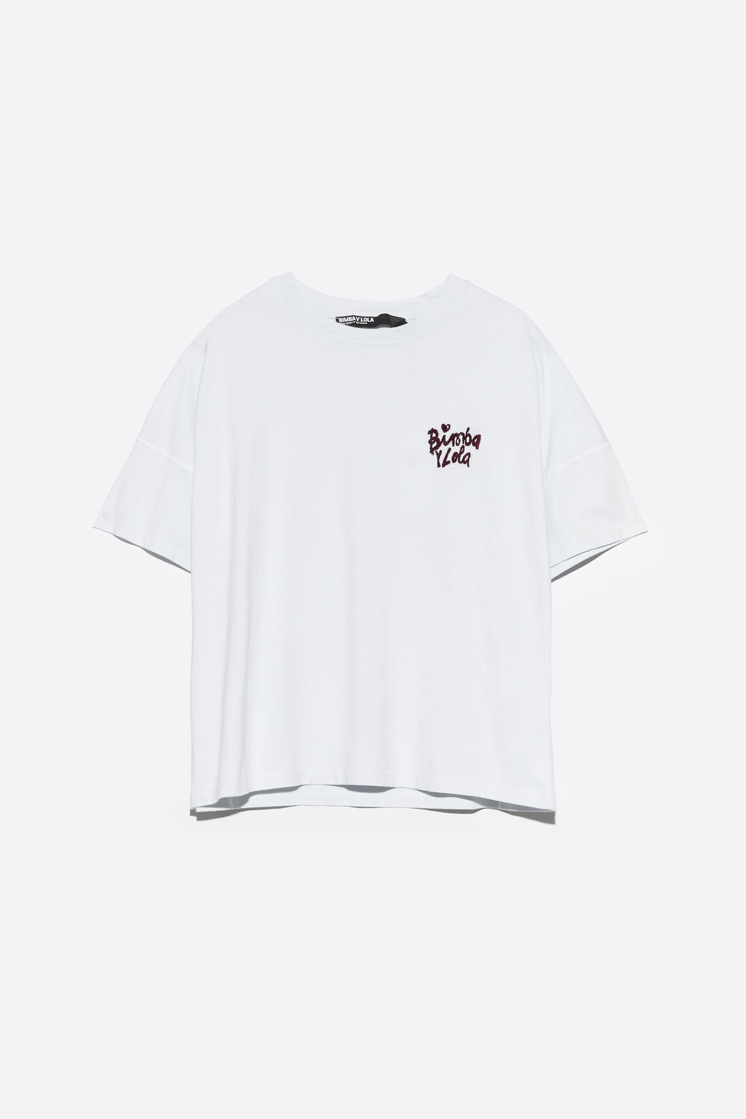Light blue cotton boxy T-shirt