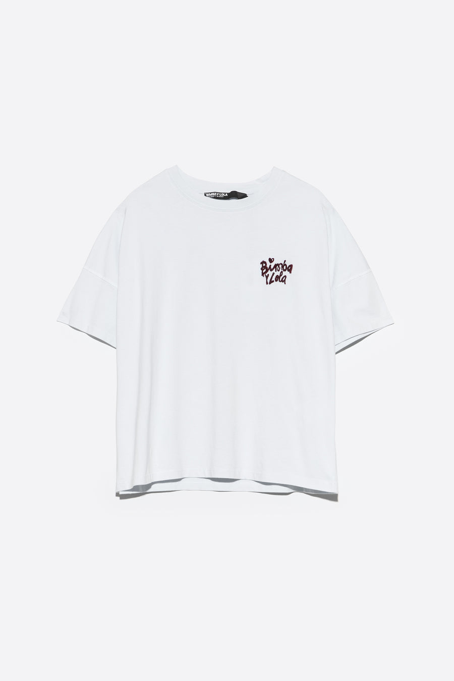 Light blue cotton boxy T-shirt