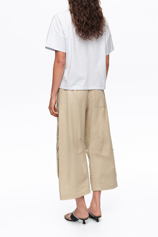 Light blue cotton boxy T-shirt
