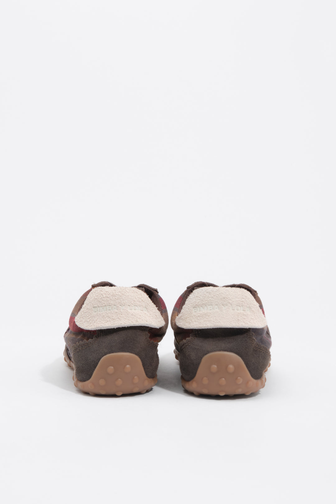 13 29 sneaker in suede and checked fabric