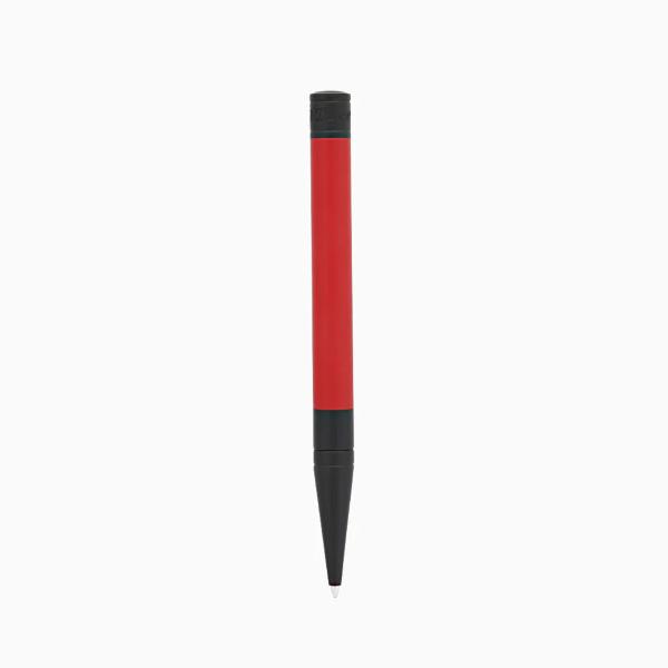 D-INITIAL MATT BLACK AND RED BALLPOINT PEN