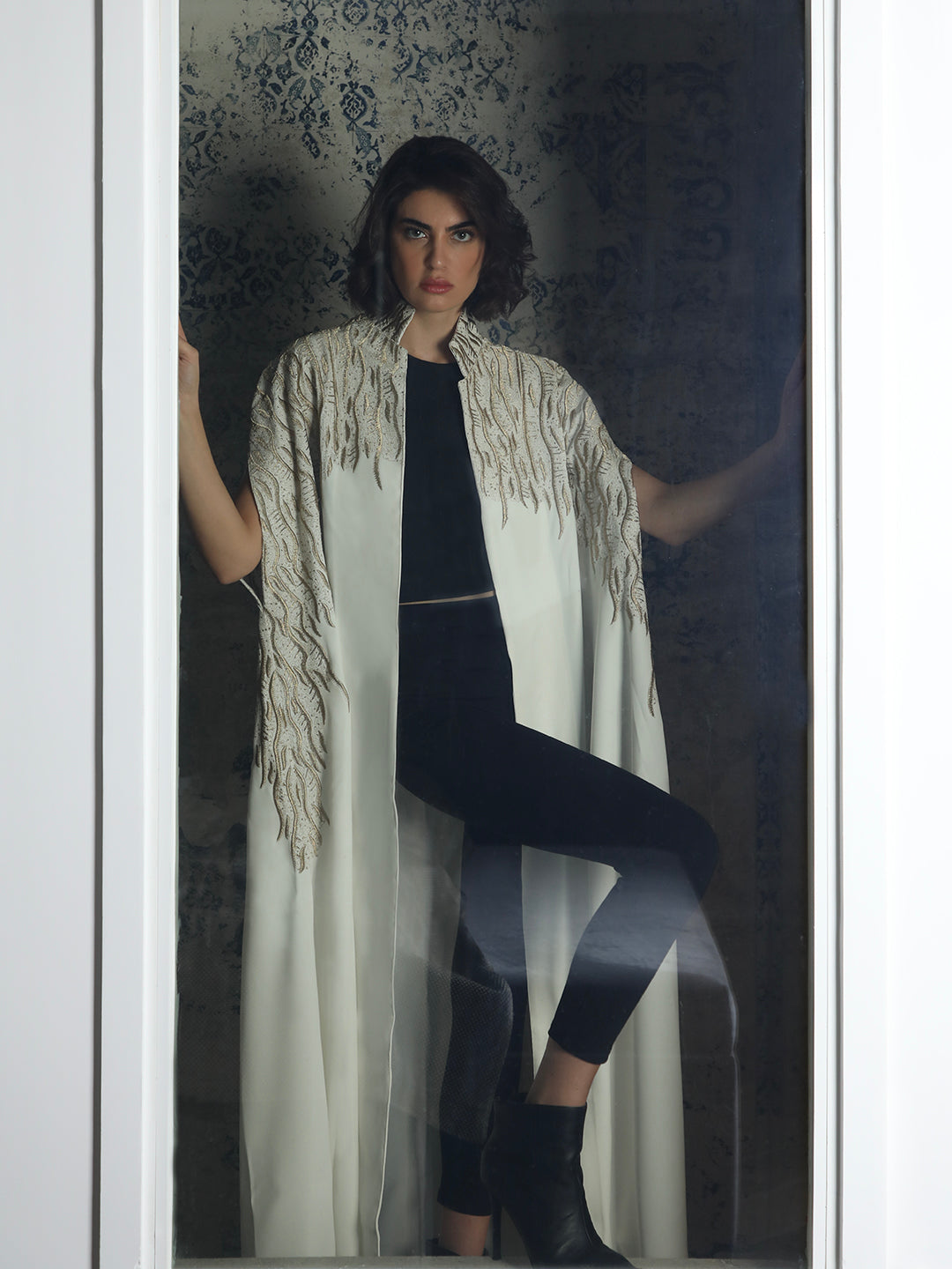 Royal Leaves White Abaya - 28823 - MYHOLDAL LEBANON