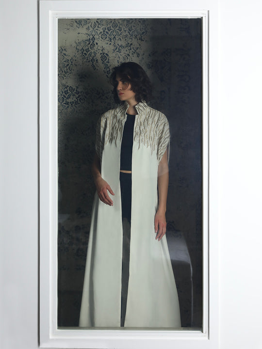 Royal Leaves White Abaya - 28823 - MYHOLDAL LEBANON