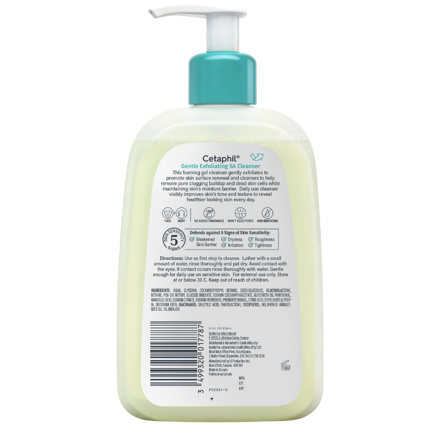 Cetaphil Gentle Exfoliating Sa Cleanser 473Ml