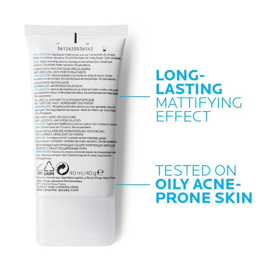 La Roche-Posay Effaclar MAT Mattifying Moisturizer for Oily Skin 40ml - MYHOLDAL LEBANON