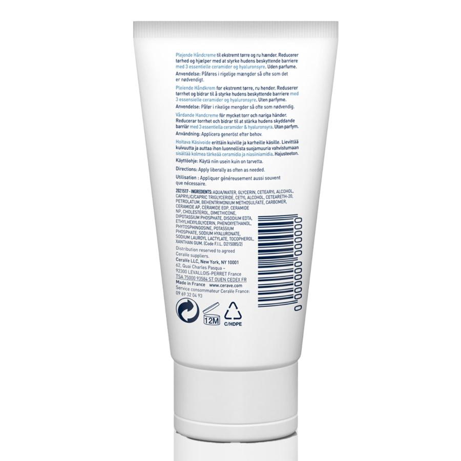 Cerave Therapeutic Hand Cream for Dry Cracked Hands With Hyaluronic Acid 50Ml