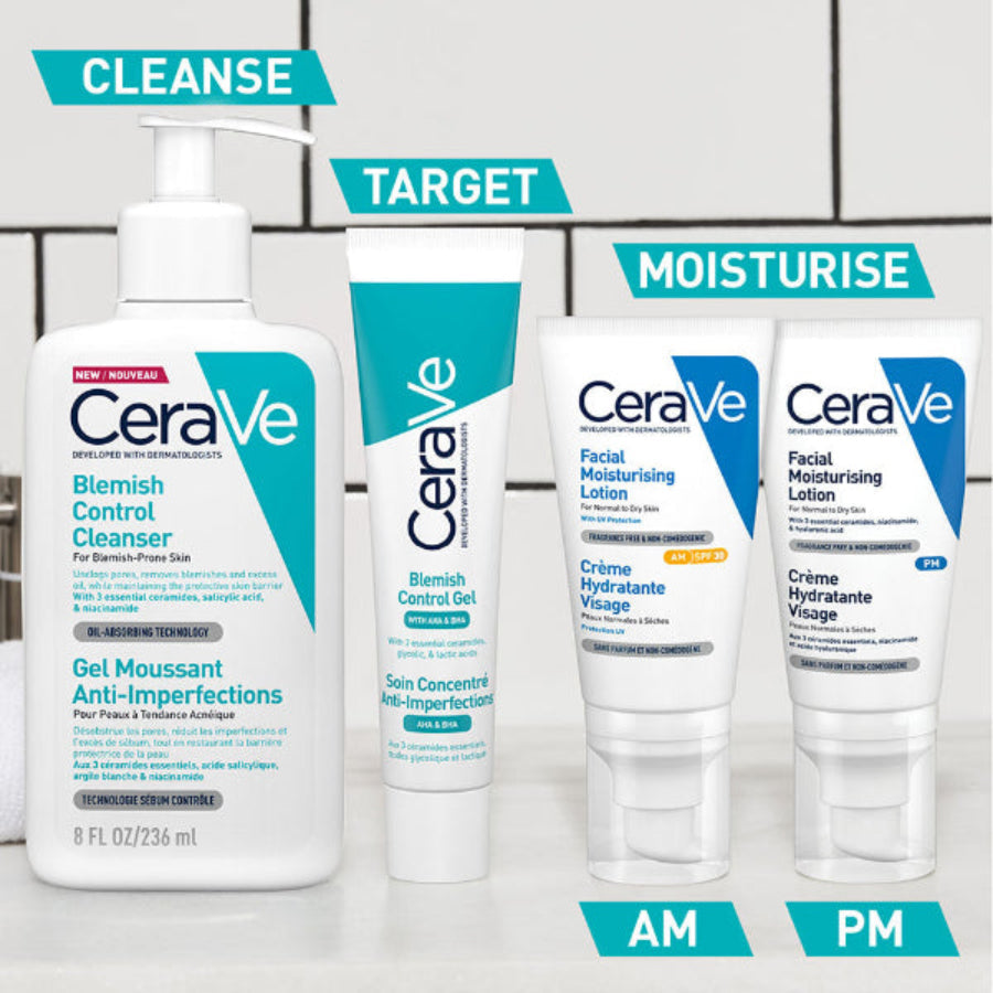 CeraVe Blemish Control Cleanser Face Wash For Acne & Blemish Prone Skin Niacinamide and Ceramides 236 ML